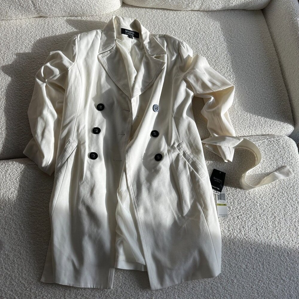 Signature‎ Women's White Blazer Size 14 – Classic Tailored Workwear Jacket